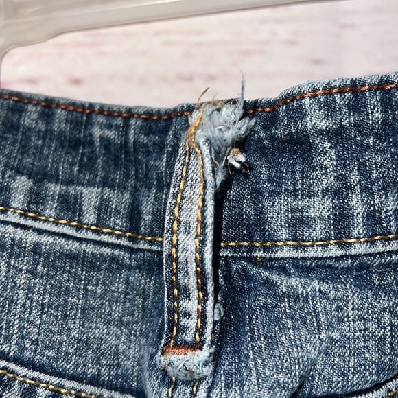 Levi Strauss stretch low rise bootcut MISSES 12M lived in blue jeans - Picture 7 of 9